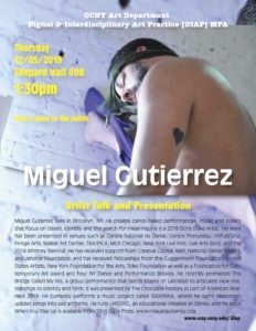 Miguel Gutierrez - artist talk